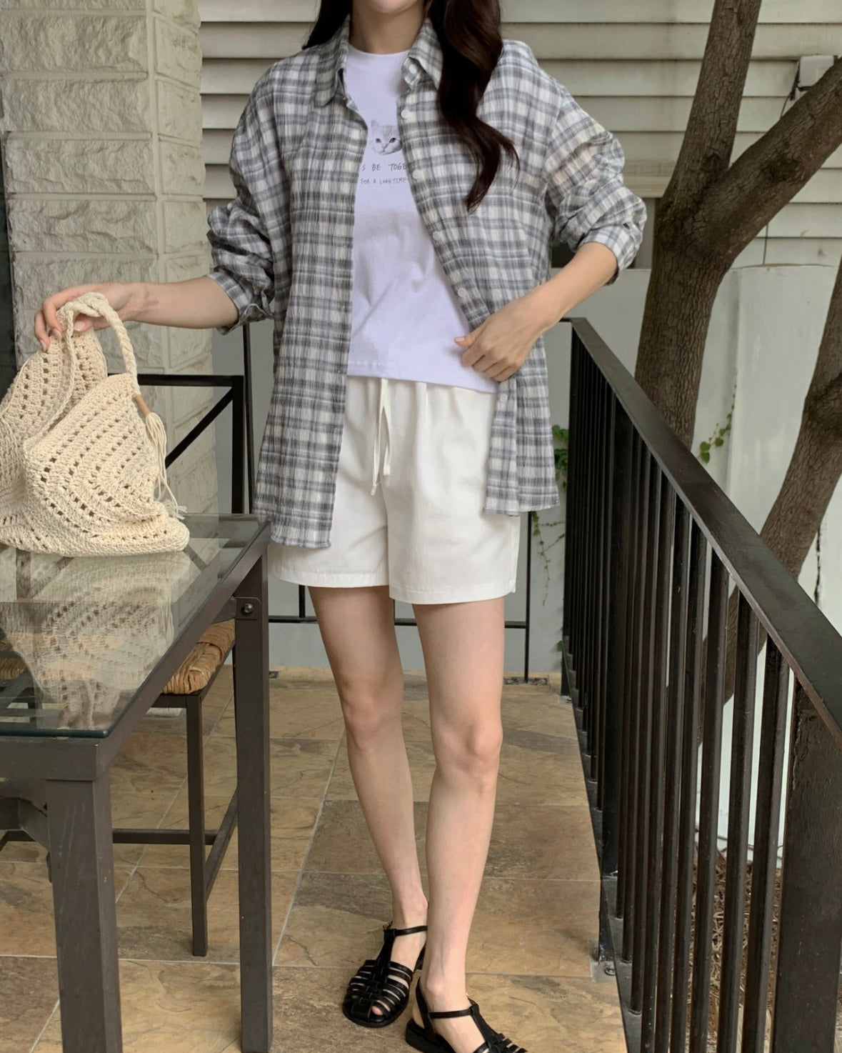 Check Overfit Shirt