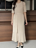 Laurent Pleats Dress
