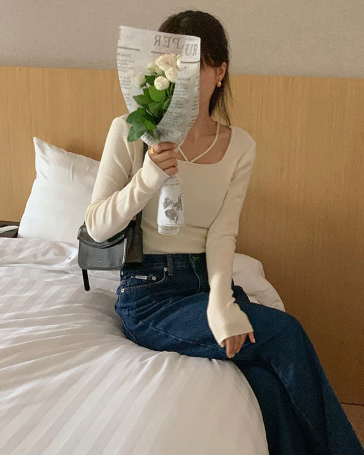 Serene Strap Ribbed Knit Top