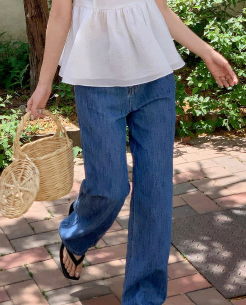 [ S,M ] Summer Straight Jeans