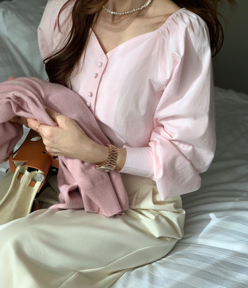 Hershey Tie Blouse