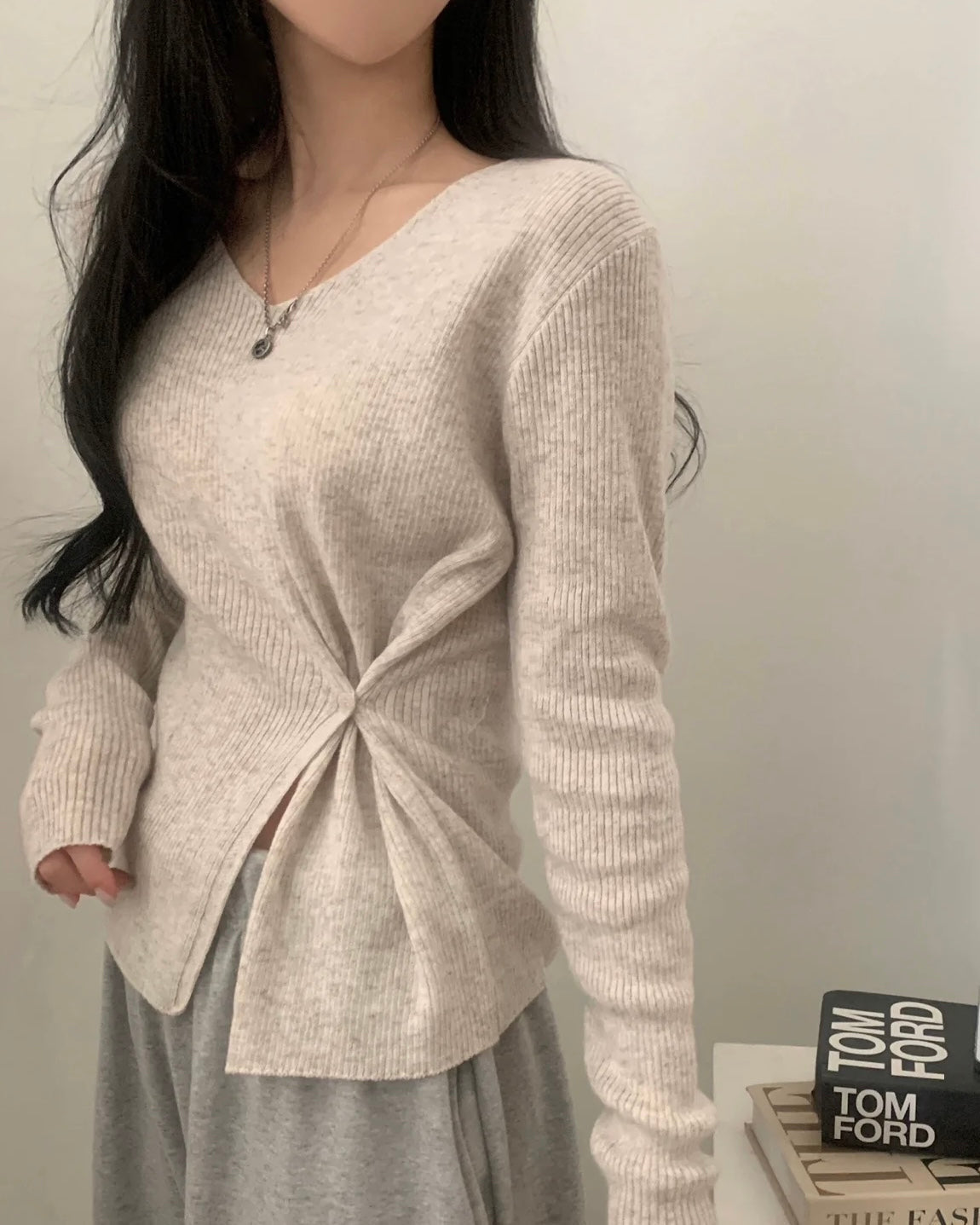 Bamboo Button Knit