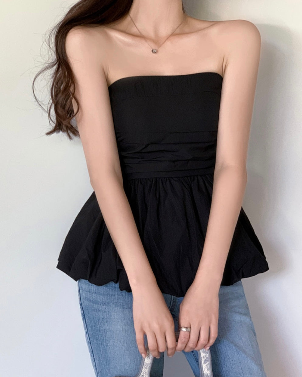 Pumpkin Banding Tube Top