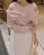 Pony Ribbon Knit Top