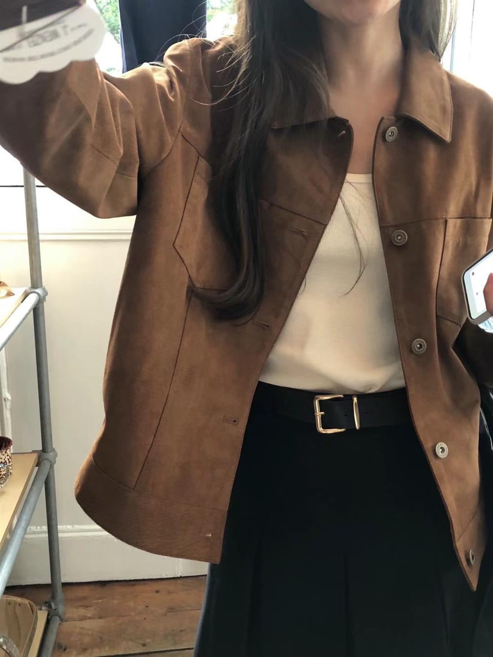 Brick Suede Jacket