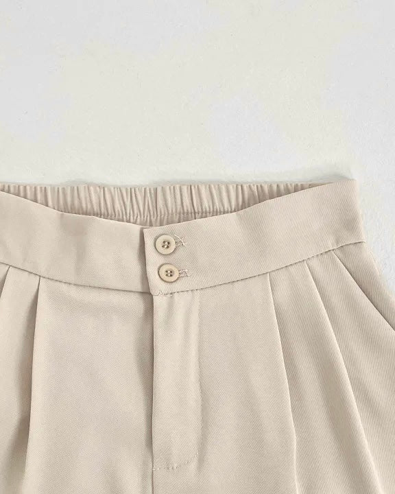 [S,M] High-Waist Banding Slacks
