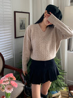 Mocha Cable Knit