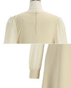 [ Pre-order ] Chiffon Sleeve Wrap Dress