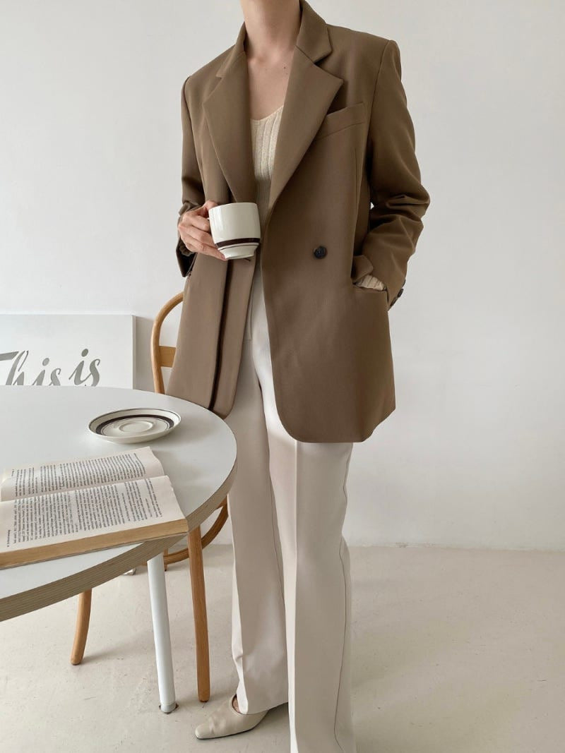 Double-layer One Button Jacket