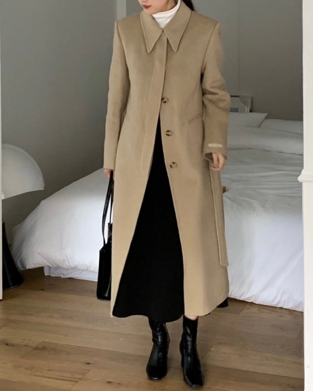 Vin 90% Wool Coat with Padded Vest