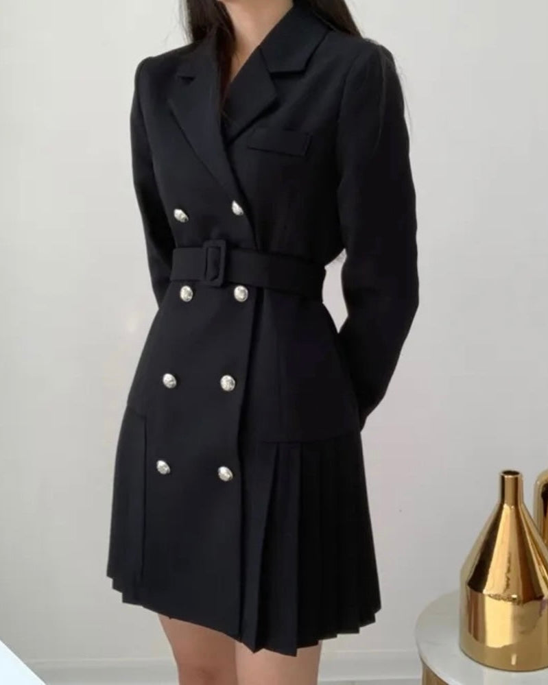 Pleats Jacket Dress