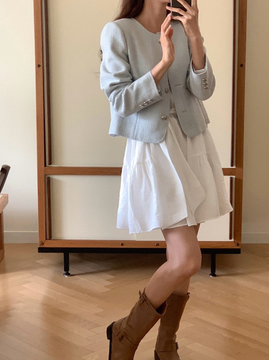 [ Pre-order ] Laurent Pintuck Dress