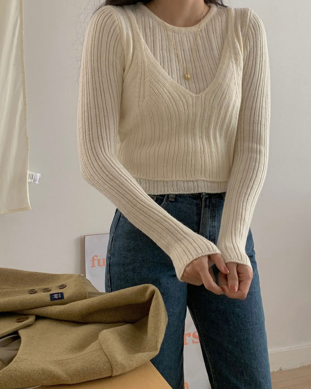 Tony Layered Knit Top
