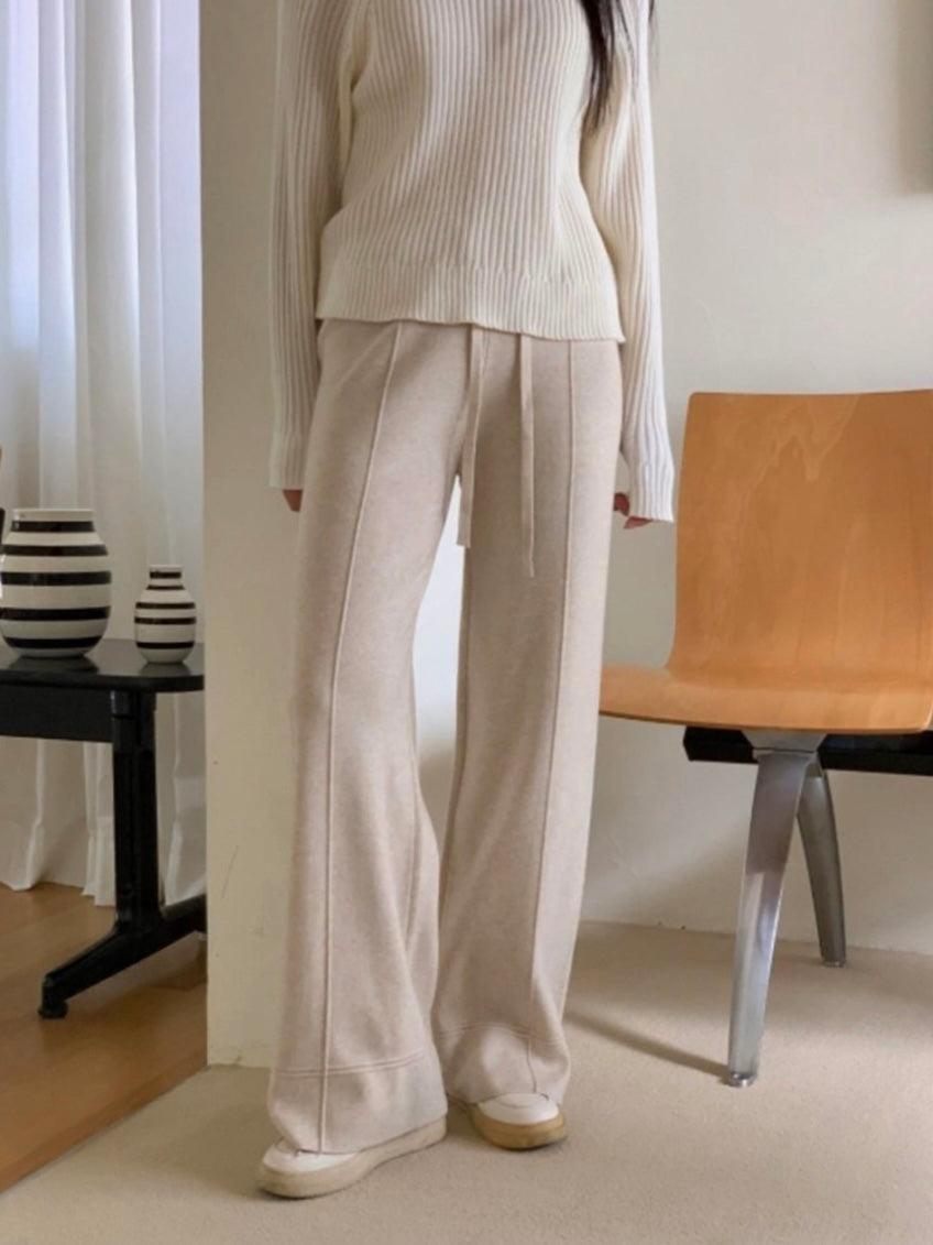 Pintuck Knitted Pants