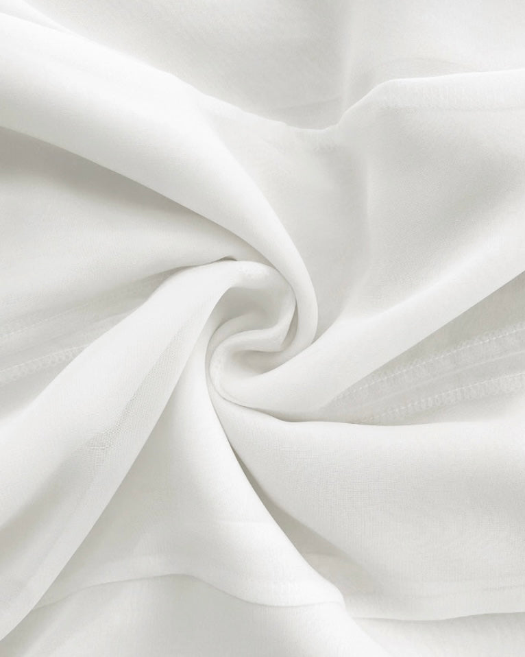 Chiffon Banding Flared Skirt