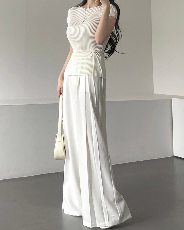 Cool Ribbed Strap Knit