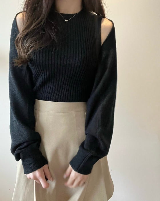 Becky Bolero Cardigan & Sleeveless Set