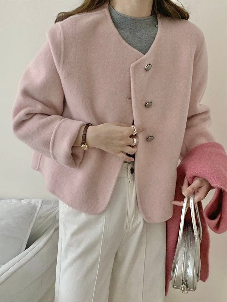 Round Wool Handmade Jacket