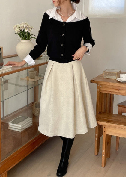 Layered Knit Blouse