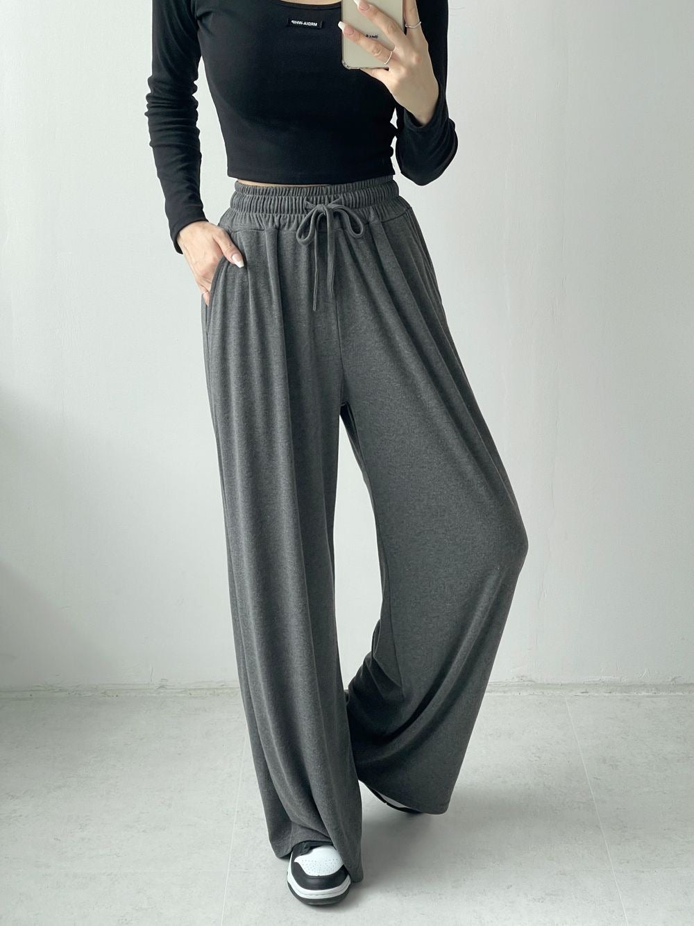 [Short,Long] Flowy Wide Track Pants