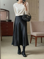 [S,M] Jian Satin Skirt