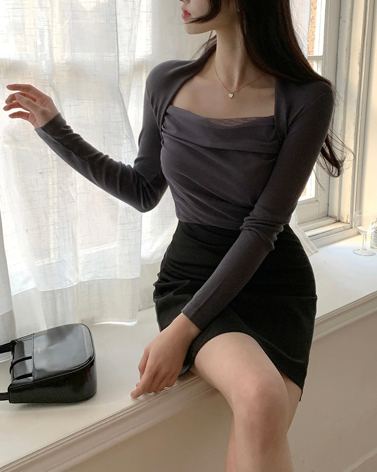 Tulle Bolero Top