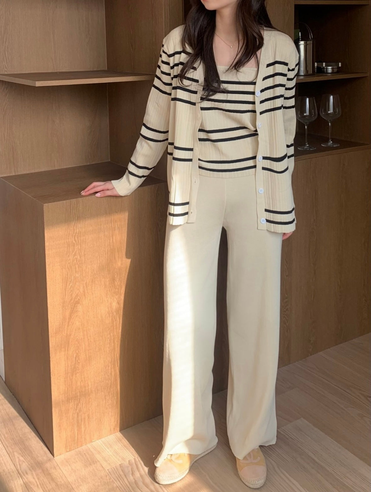 Striped Three-Piece Set