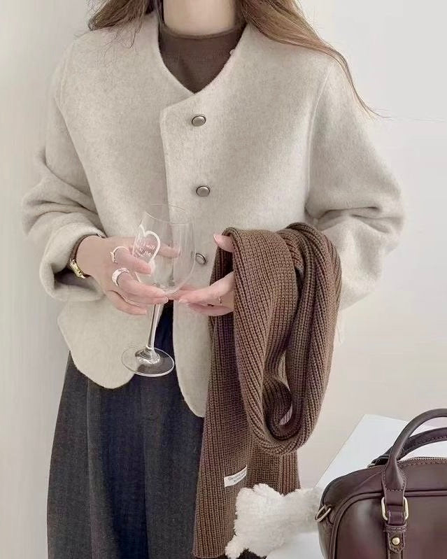 Round Wool Handmade Jacket