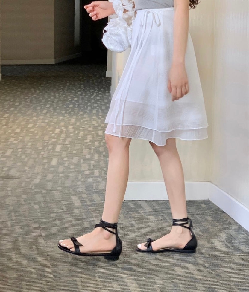 Stay Two Button Skirt