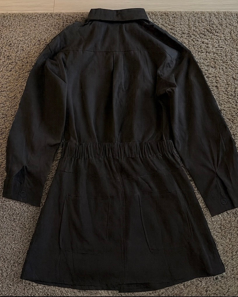 Layered Skirt Shirt Dress