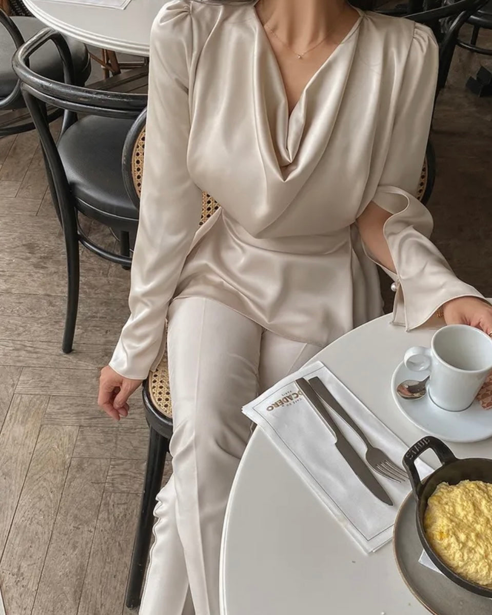 Zoe Drape Blouse