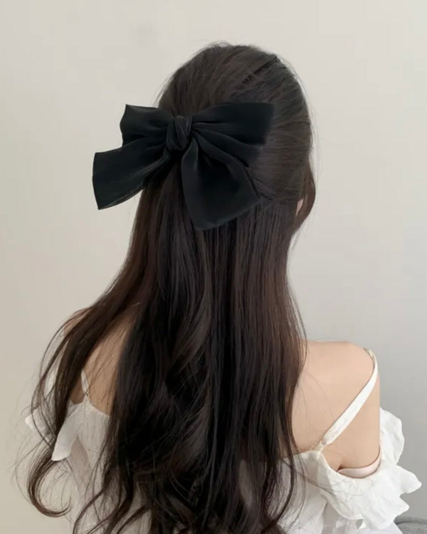 Organza Big Ribbon Hair Clip
