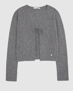 Cashmere Wool Ribbon Cardigan