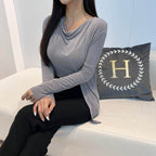 Drape Wool Cardigan Set