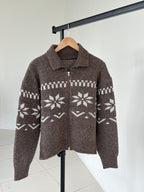 Nordic Knitted Zip-Up