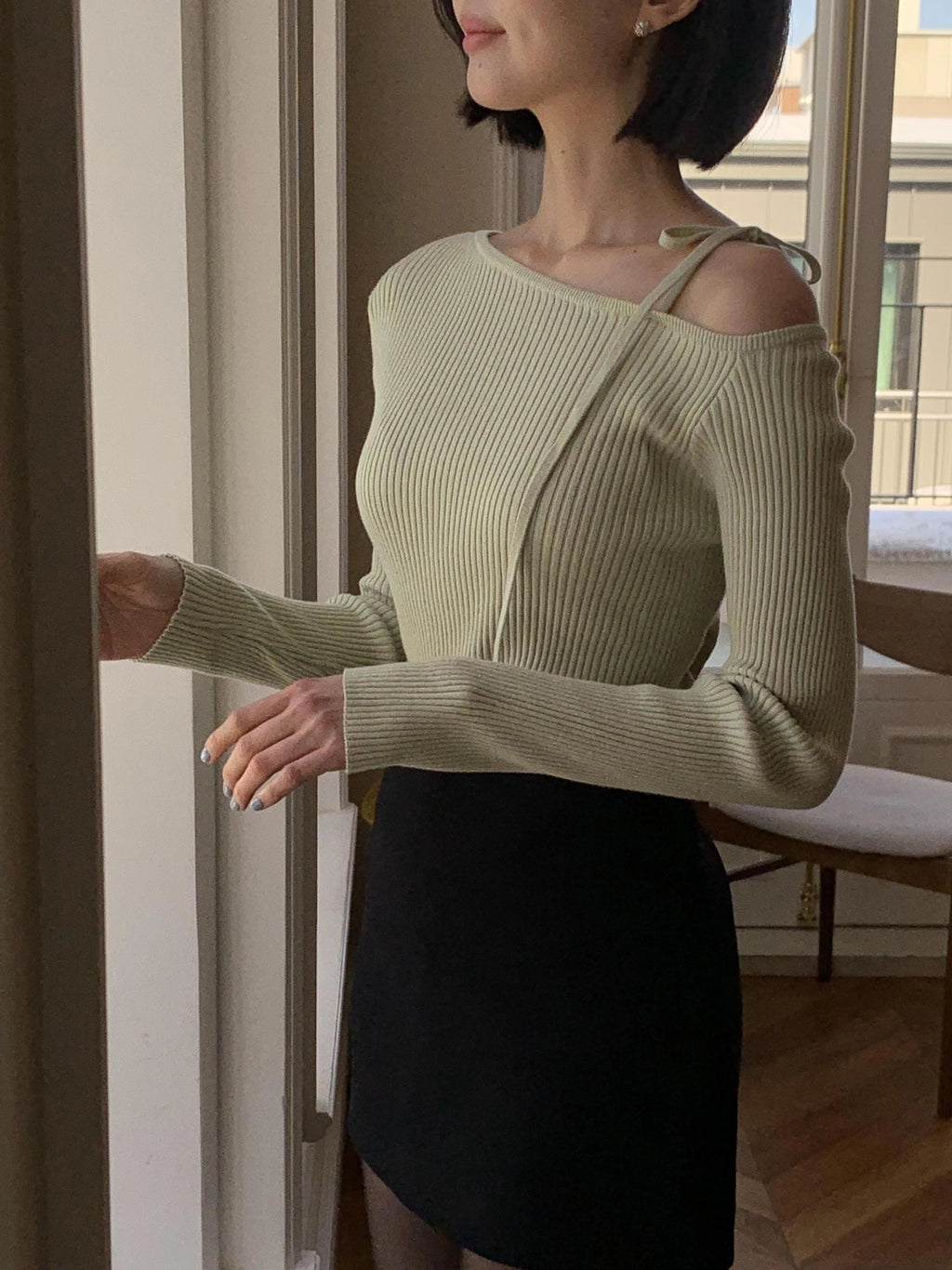 Sandy Ribbon Ribbed Knit