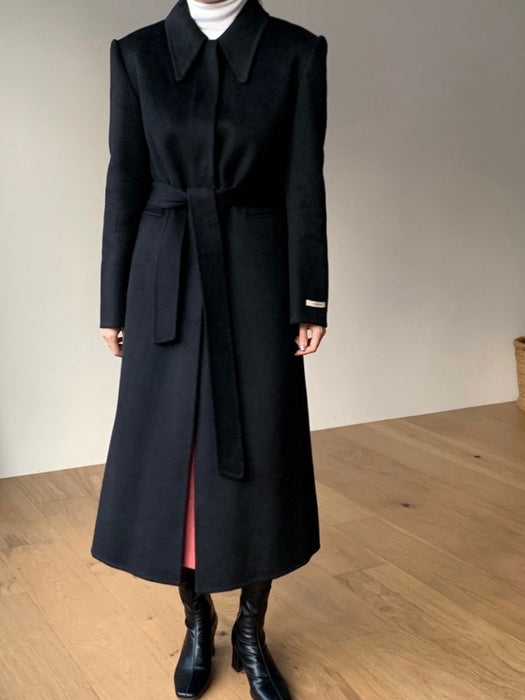 Vin Handmade 90% Wool Coat with Padded Vest