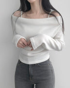 Stay-On Off-Shoulder Knit