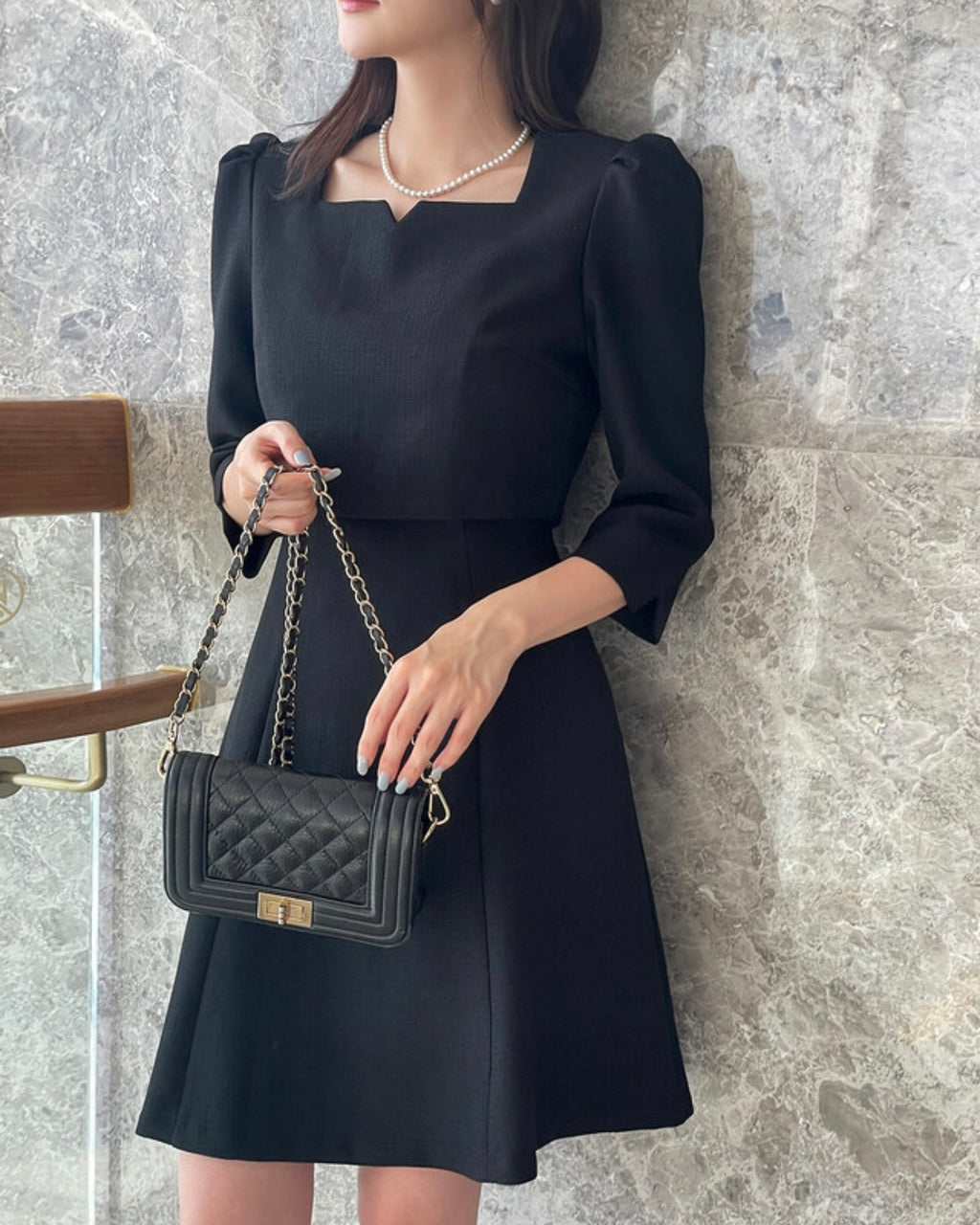 [ Pre-order ] Glen Tweed Dress - Mini / Long