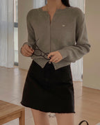 Daily Metal Charm Cardigan