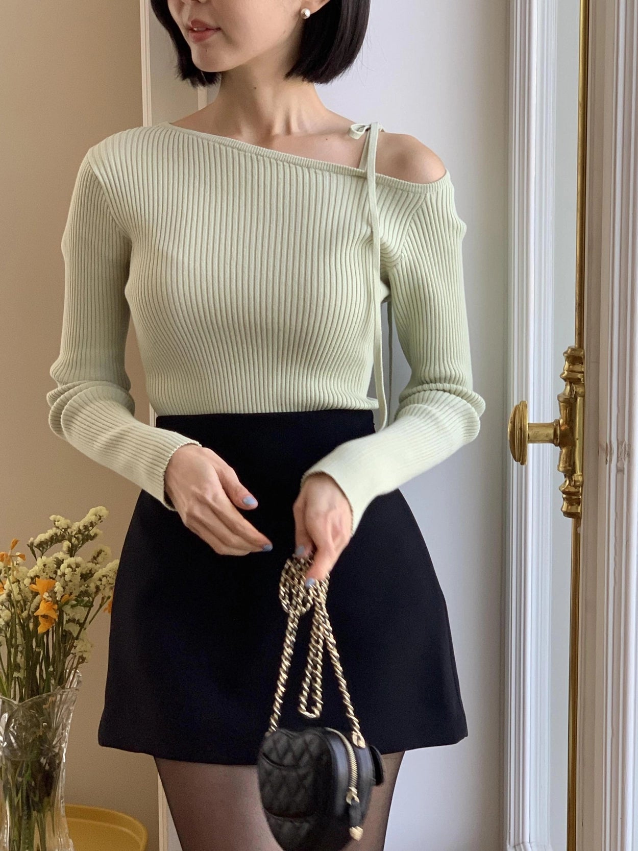 Sandy Ribbon Ribbed Knit