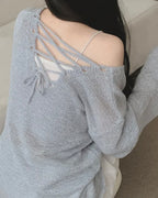 Loose-Fit Strap Knit