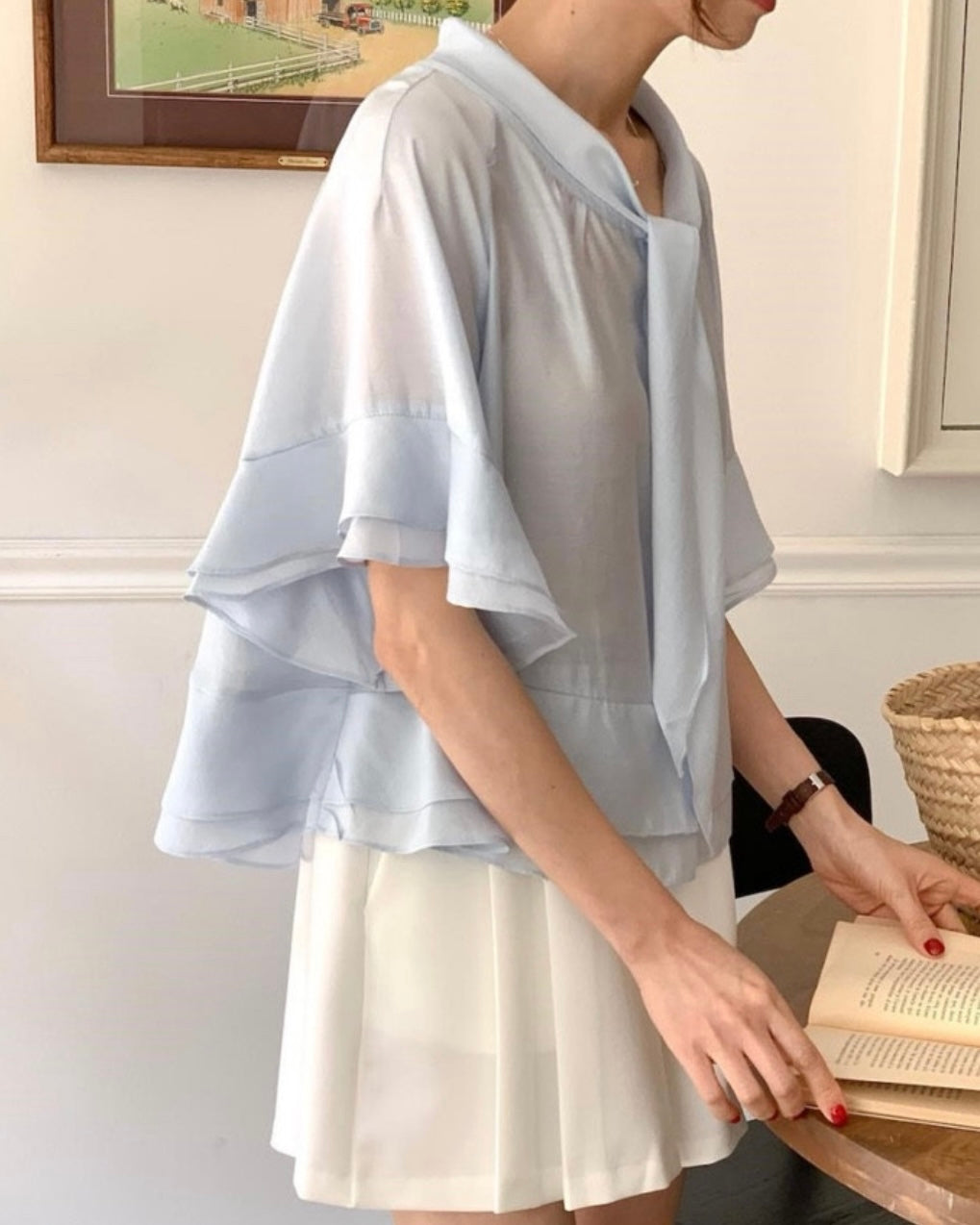 Pure Tie Blouse