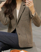 Classic Check Wool Jacket - 60% Wool