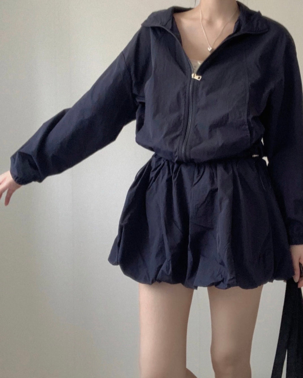 [ Sale Excluded ] Nylon Pumpkin Two-Piece Set