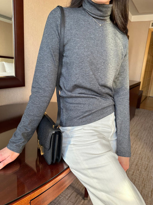 Mari Brushed Turtle-Neck