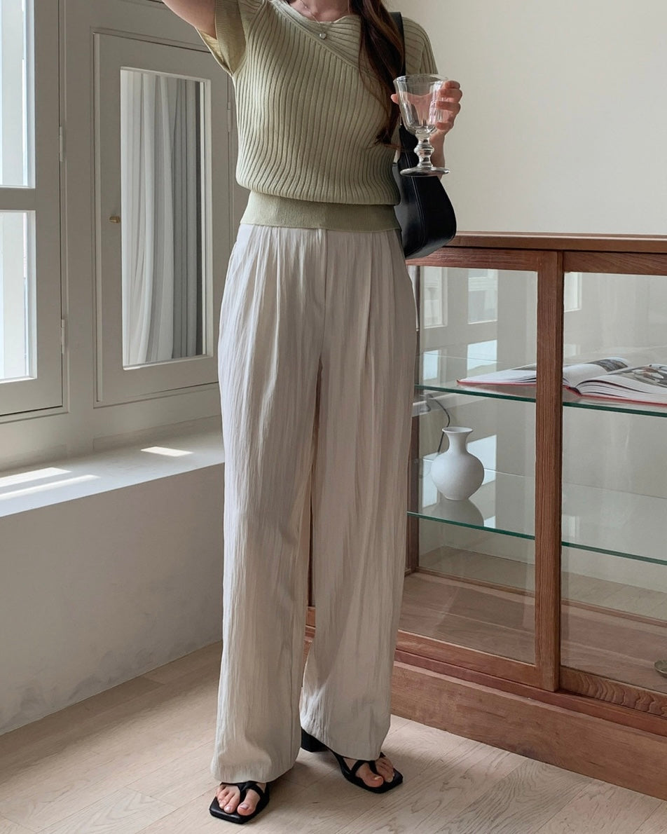 Summer Pin-Tuck Slacks