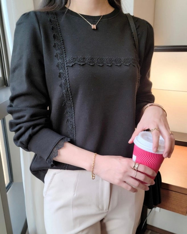 Elodie Lace Sweatshirt