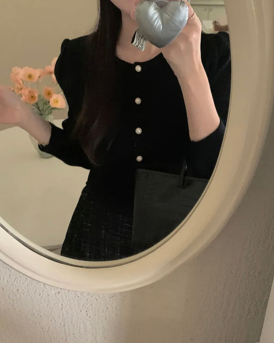 Pearl Round Cardigan