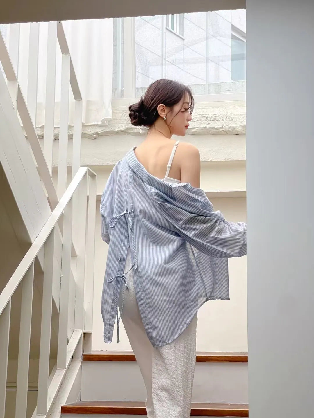 Heaven Back Ribbon Shirt